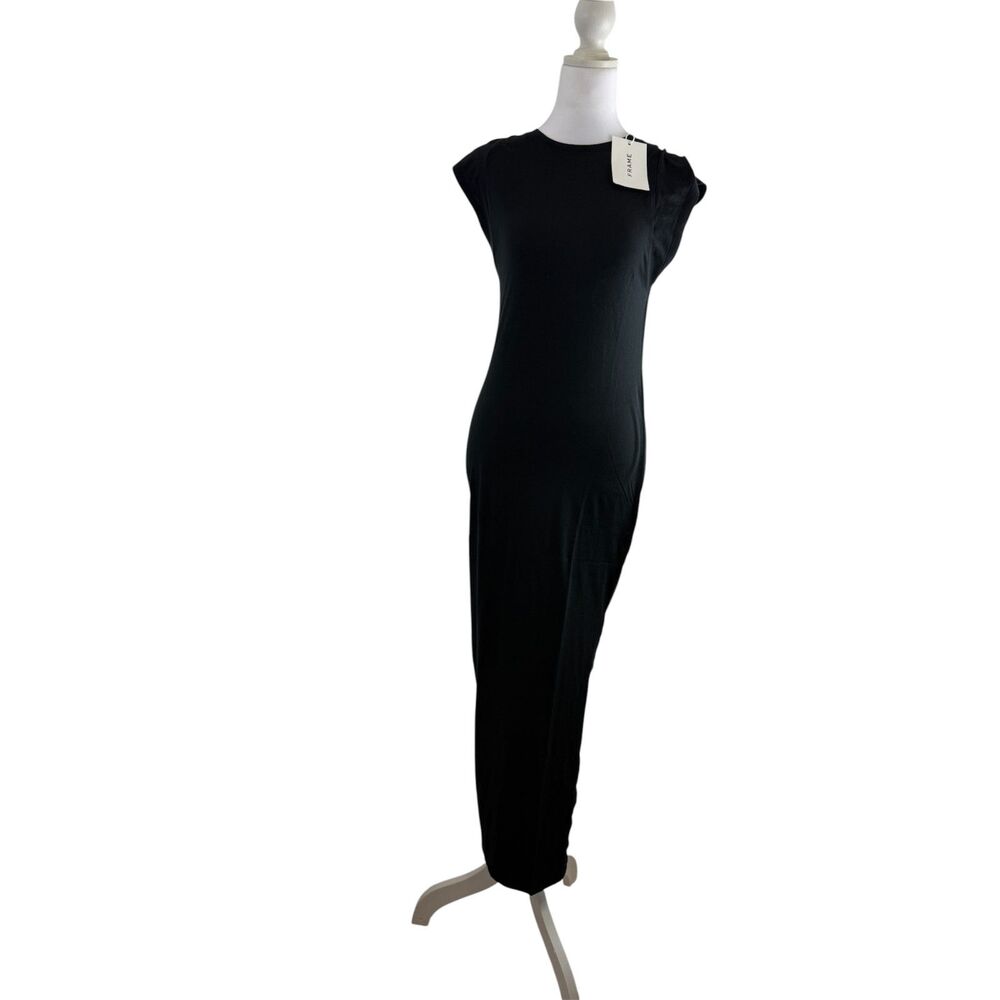 NWT FRAME Black Cotton Dress Size S Small - Picture 2 of 7